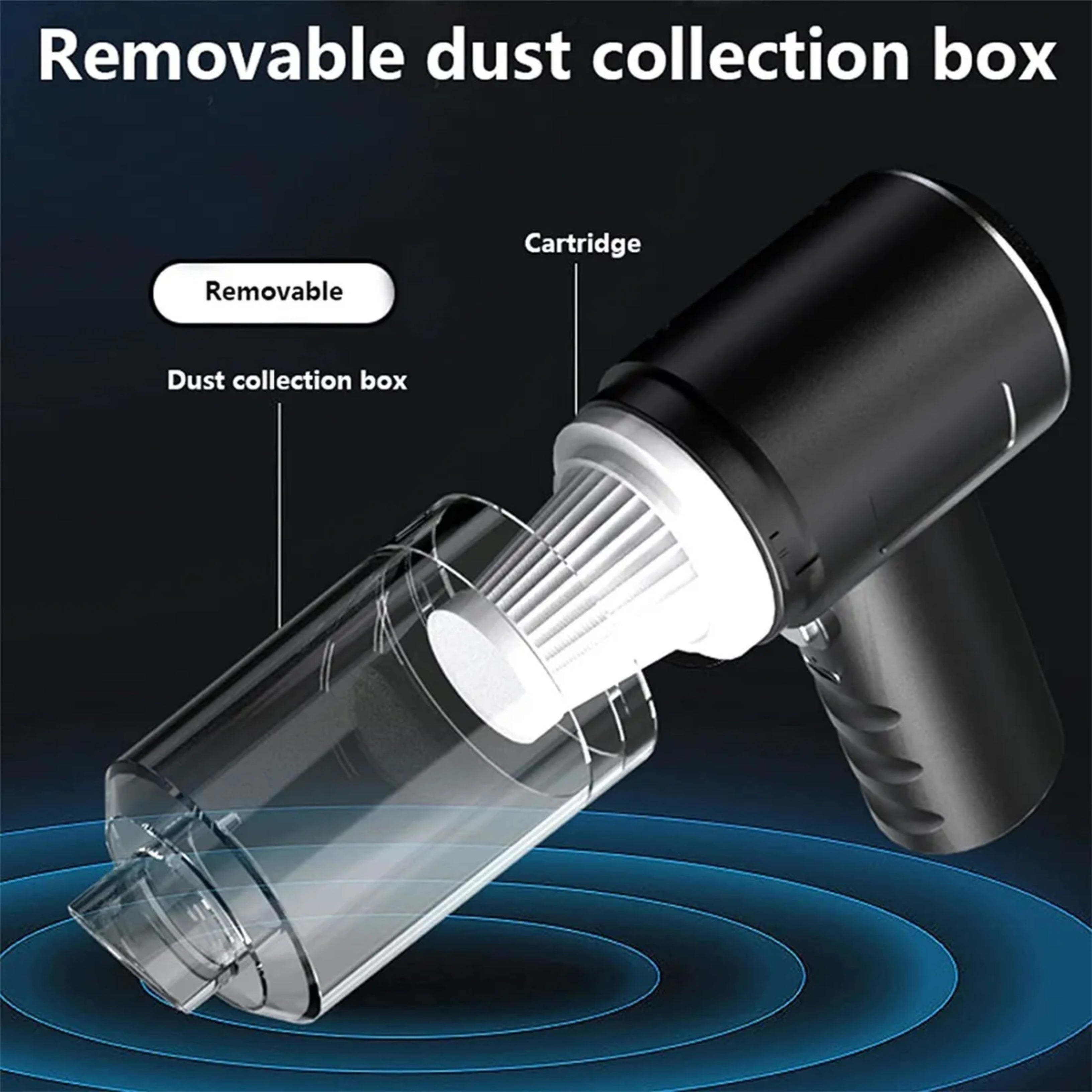 3 in 1 Portable Vacuum Cleaner Duster Blower Air Pump Wireless Handheld CleanDust From Car, Home, Computer, Laptop, Flower, Mirror, Vehicle Interior Cleaner