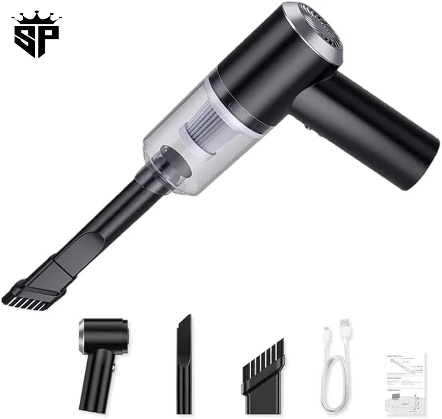 3 in 1 Portable Vacuum Cleaner Duster Blower Air Pump Wireless Handheld CleanDust From Car, Home, Computer, Laptop, Flower, Mirror, Vehicle Interior Cleaner
